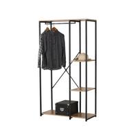 Kabykla stovas drabužiams 90x40x167 cm juoda, medis Urban Living 151365