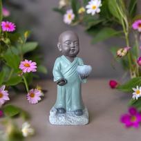 Figūrėlė Buda keramikinė su laikikliu smilkalams 9x11x22 cm Zen Arome