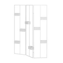 Širma su laikikliais vazonams 8 vnt 160x125x10 cm balta 4Living 623761