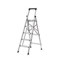 Kopėčios aliumininės 5 laiptelių su padėklu 150 kg 1559705-1 Crownman (4)