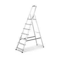 Kopėčios aliumininės su padėklu 7 laiptelių DRABEST (125kg) ALD7+ P