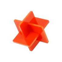 Akrilinė plokštė - 3mm - 300x300mm Bambu Lab - Oranžinė - 3vnt