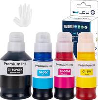 LCL GI50 GI-50 rašalas, suderinamas su "Canon" 50 GI-50 GI-50 GI50 rašalo talpyklėmis, suderinamas su "Canon Pixma GM2050 GM4050 G5050 G6050 G7050" (4 pakuotės, juoda, žydra, geltona, purpurinė)