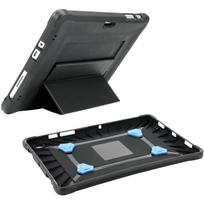 Mobilis PROTECH - Hintere Abdeckung für Tablet - mit Ständer & Handschlaufe, verstärkt - Schwarz - für Microsoft Surface Go, Go 2, Go 3 (053016)