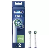 Elektrinio dantų šepetėlio keičiamos galvutės Oral-B Cross Action Replacement Head, 2 vnt.