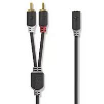 Nedis Adapteris Nedis 3.5mm F - 2x RCA M 0.2m CABW22255AT02