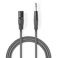 Nedis Kabelis Nedis XLR M - 6.35mm M 3m COTH15100GY30