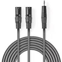 Nedis Kabelis Nedis 2x XLR M - 3.5mm M 1.5m COTH15310GY15
