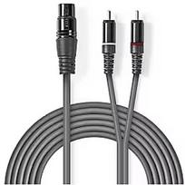 Nedis Kabelis Nedis XLR F - 2x RCA M 3m COTH15220GY30