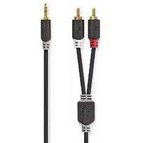 Nedis Kabelis Nedis AUX 3.5mm - 2x RCA 5m CABW22200AT50