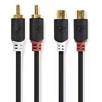Nedis Kabelis Nedis 2x RCA - 2x RCA F 2m CABW24205AT20