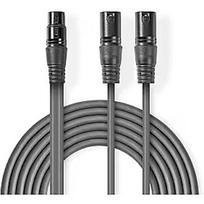 Nedis Kabelis Nedis 2x XLR M - XLR F 1.5m COTH15020GY15