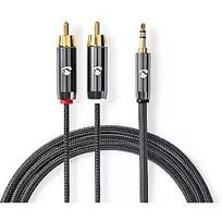 Nedis Kabelis Nedis AUX 3.5mm - 2x RCA 5m CATB22200GY50