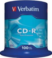 Verbatim CD-R Matrices 700MB 1x-52X Extra Protection, 100 Pack Spindle