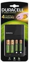 Duracell Hi-Speed Value Charger including 2 x 1300mAh 2AA and 2 x 750mAh 2AAA