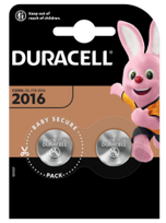 Duracell CR2016 Battery Pack (2-Pack)