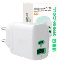 GREEN CELL Greencell PowerSource Duo30 30W White Charger