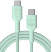 GREEN CELL Kabelis PowerStream USB Type-C Male - USB Type-C Male 100W Mint Green 0.3m