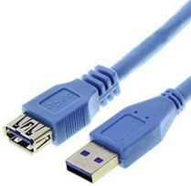 Brackton USB-A Male to USB Micro B Male Cable, 1.8m, Blue