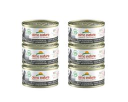 Ėdalas katėms Almo Nature HFC Jelly, tunas su kalmarais drebučiuose, 6x70 g