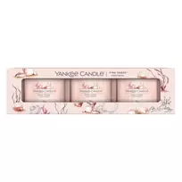 Rinkinys mažų žvakių Yankee Candle Pink Sands, 3 vnt.