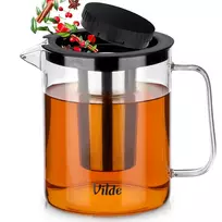 Arbatinukas su filtru Vilde, 1,5 l, borosilikatinis stiklas