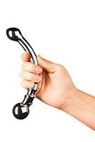 Dvipusis išlenktas formos metalinis dildo LE WAND BOW