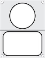 Matrica užlydymo aparatui, HENDI, 2 talpyklos: 1x 178x113 mm + 1x ø115 mm