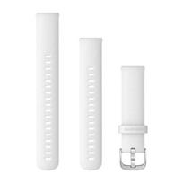 Garmin Quick Release 18 silikoninė laikrodžio apyrankė | White - Silver