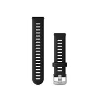 Garmin Quick Release 18 silikoninė laikrodžio apyrankė | Black - Silver