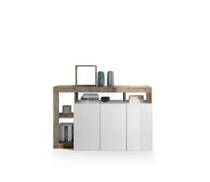 Komoda LENOR balta/ruda