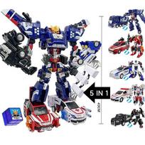 43 cm aukščio 5-in-1 Carbot Penta Storm X transformuojamas robotas į automobilį veiksmo figūrėlės transformuojamas automobilio žaislas vaikams dovanai