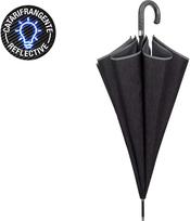 Skėtis PERLETTI Technology, automatinis, ilg, dm. 120 cm, juodos sp, atspind.