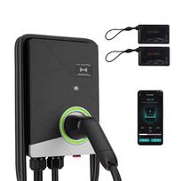 Sieninė elektromobilio įkrovimo stotelė 22kW Type 2 32A 3 fazės su 6m kabeliu su programėle CUBE-EU03 EV Charge