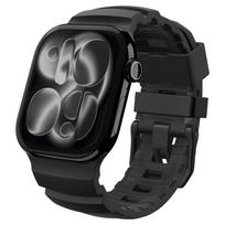Juodas dirželis "Spigen WBS2 Band" laikrodžiui Apple Watch 8 / 9 / 10 / 11 / SE / ULTRA (44 / 45 / 46 / 49 MM)