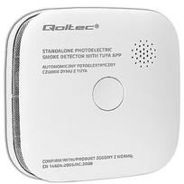 Qoltec Smoke detector with battery Tuya WiFi LED 52579