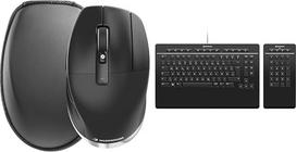 "3Dconnexion CadMouse Pro Wireless & Keyboard Pro" su "Numpad" (klaviatūra, laidinė, atskira skaičių klaviatūra, vokiškas išdėstymas - QWERTZ), matinės juodos spalvos