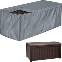 "Skyour" paklotų danga "Heavy Duty" 420D Oxford 100% vandeniui atsparus sodo baldų stalas "Ottoman Dust Cover" didelis 62" x 32" x 28" pilka