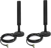 2 x 10dBi 5M išorinė MIMO antena, skirta "Netgear AT&T Nighthawk M6 MR6110 MR6500 M5 MR5100 M1 MR1100 LB1121, LB2120 Huawei MiFi Hotspots" maršrutizatoriui