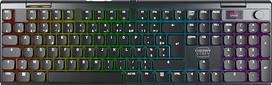 CHERRY XTRFY MX 10.1 belaidė, mechaninė žemo profilio žaidimų klaviatūra, prancūziškas išdėstymas (AZERTY), įvairių įrenginių klaviatūra, MX LP 2.0 RED jungikliai, juoda