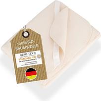 NULANI HOME® Dvigubas paketas "Molleton Toppers" iš ekologiškos medvilnės 90 x 200 cm - kokybiškas produktas, pagamintas Vokietijoje - 2 čiužinių apsaugai, draugiški odai - 2 čiužinių užvalkalai lovos čiužiniams