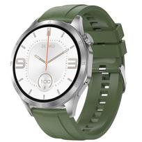 MICROWEAR GT4 Max išmanusis laikrodis silver/green silicone