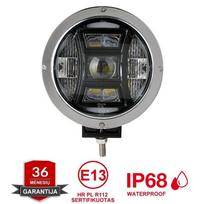 LED apvalus sertifikuotas žibintas 70W 6500LM 12-24V (E13 HR A PL) COMBO 9"