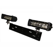 120W Komplektas 2x LED BAR sertifikuoti žibinti 60W 6000LM 12-24V (E9 HR PL) COMBO 21cm su laikikliu ir laidu