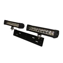 200W Komplektas 2x LED BAR sertifikuoti žibinti 100W 10000LM 12-24V (E9 HR PL) COMBO 31cm su laikikliu ir laidu