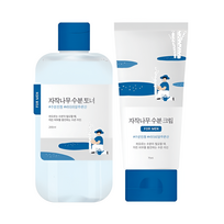 Round Lab For Men Birch Juice set - rinkinys vyrams: skutimosi putos 40 ml, veido kremas 75 ml, tonikas 200 ml