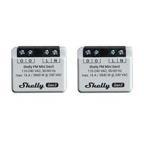 Shelly PM Mini Gen3 2 vnt. valdiklių rinkinys, WiFi/Bluetooth