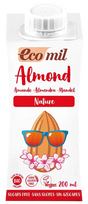 ECOMIL Nature Almond, be cukraus, ekologiškas migdolų  gėrimas, 200 ml