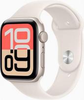 Apple Watch SE 3 GPS 44mm Starlight Aluminium Case with Starlight Sport Band - S/M | Apple MEHG4ET/A | 195950387636