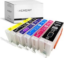 HEMEINY PGI-580 CLI-581 XXL pakartotinai užpildoma rašalo kasetė, suderinama su "Pixma TS8150 TS8151 TS8152 TS9150 TS9155 TS8350 TS8250 TS8251 TS8252" spausdintuvais (PGBK, BK, C, Y, M, PB)